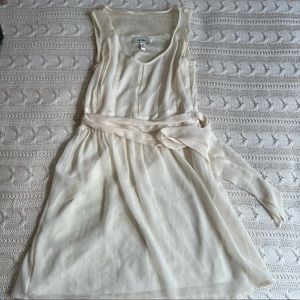Nordstrom White Chiffon Dress